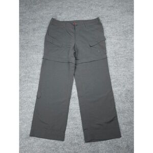 The North Face Paramount Pants Womens Size 14 Gray Convertible Hiking 100% Nylon